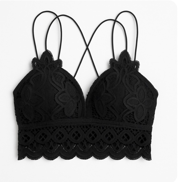 Crochet Lace Bralette – Diamond Smocking Back, Removable Pads Colors Block Sz S - Picture 1 of 11